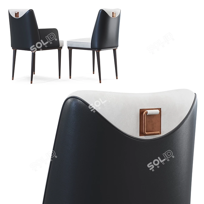 Italian Design Sesto Senso Chairs 3D model image 3