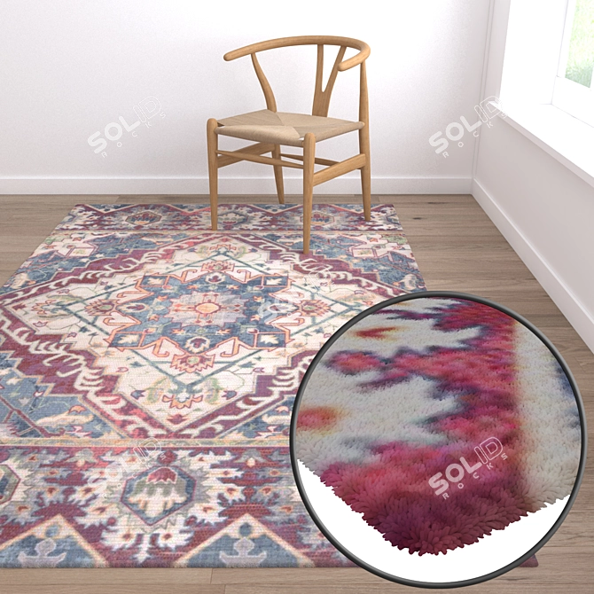 Premium Carpet Set 1032 | High-Quality Textures 3D model image 5