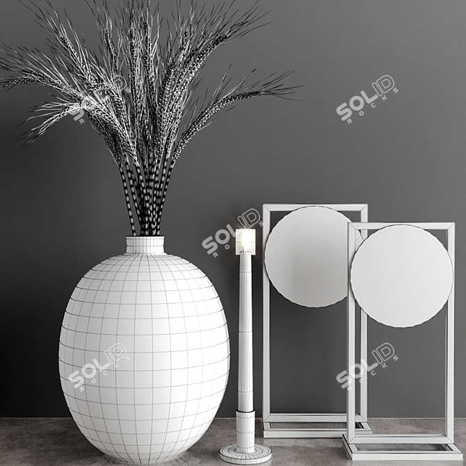  Modular Decor Set: Easy-to-Edit, High Detail 3D model image 3