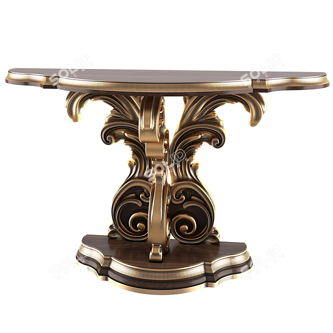 Elegant 908 Lenora Console 3D model image 1