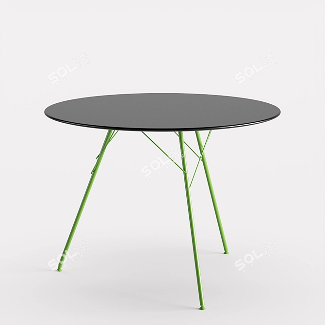 Sleek Leaf Table: Elegant Design 3D model image 2