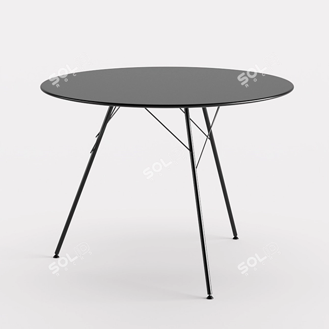 Sleek Leaf Table: Elegant Design 3D model image 5