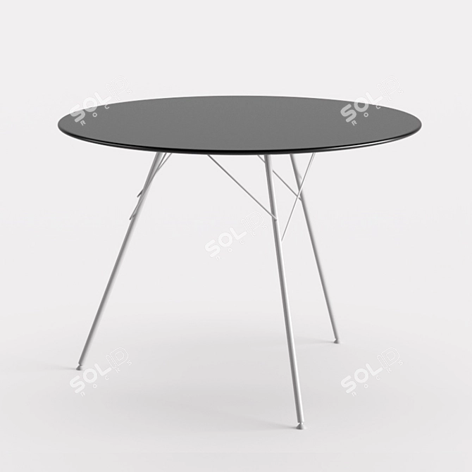 Sleek Leaf Table: Elegant Design 3D model image 10