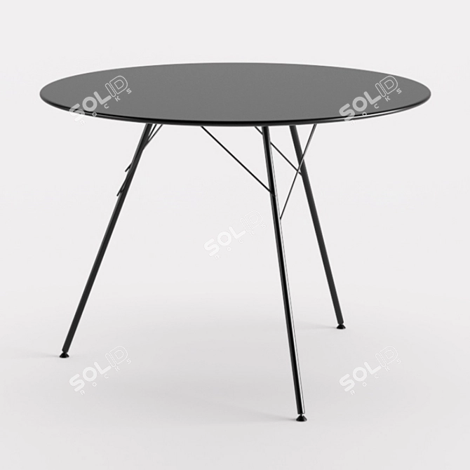 Sleek Leaf Table: Elegant Design 3D model image 11