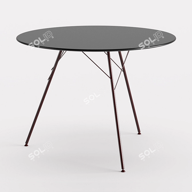 Sleek Leaf Table: Elegant Design 3D model image 13