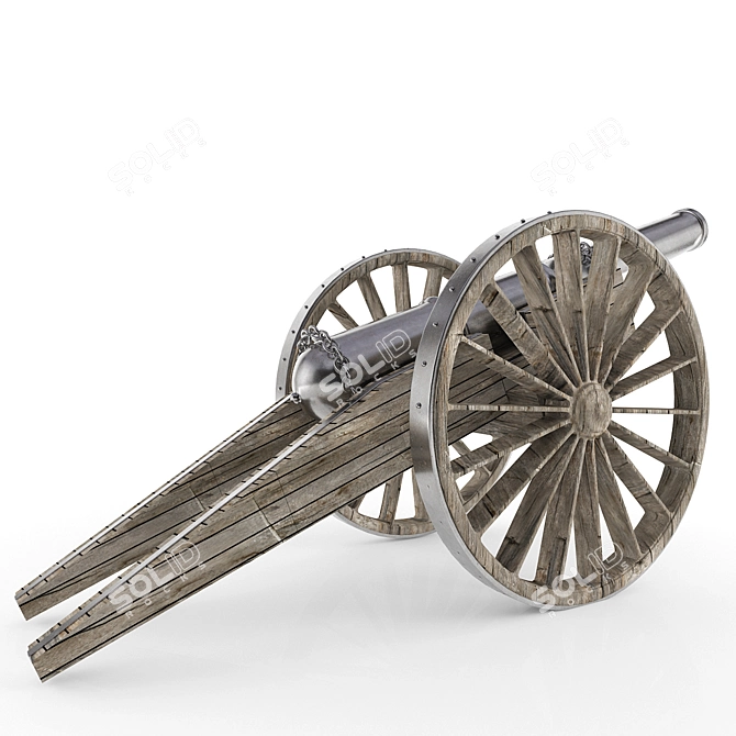 Title: Ancient Warfare Cannon 3D model image 3