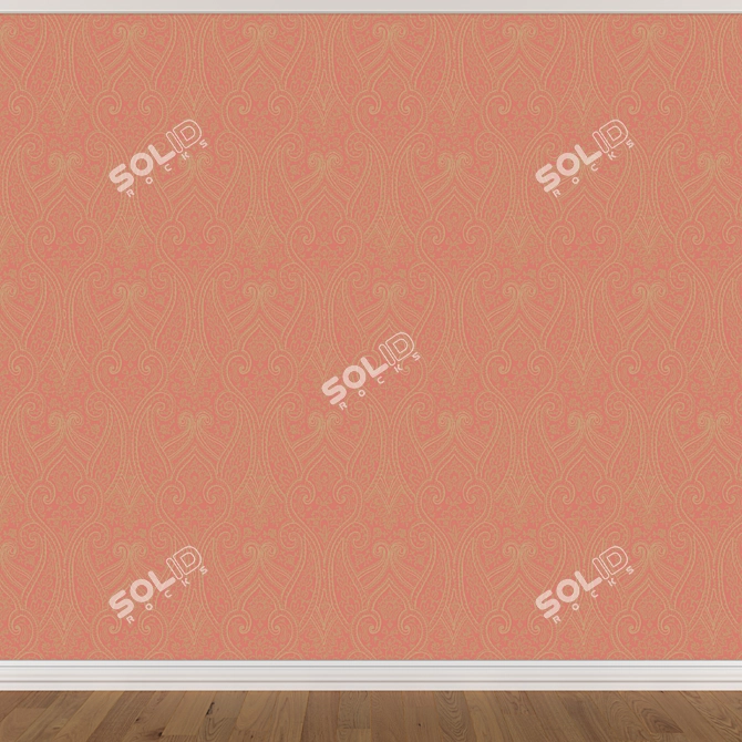 Seamless Wallpaper Set 909 - 3 Colors 3D model image 3