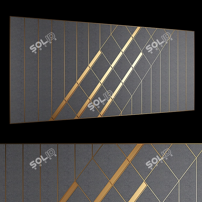 Sleek Panel 8: Modern Elegance 3D model image 1