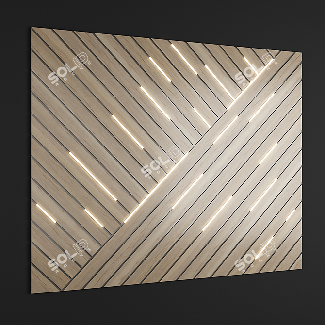 Sleek Panel 9: Streamlined Design 3D model image 1