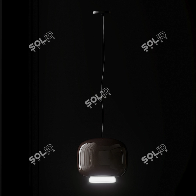 Modern Pendant Lights: Chouchin 1 & Chouchin 3 3D model image 5