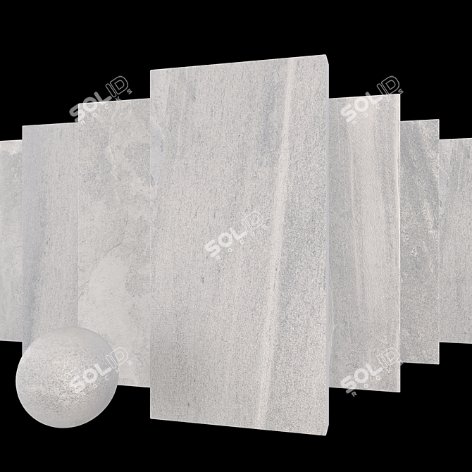 Santorini Ice Stone Set: Multi-texture 3D Tiles 3D model image 1