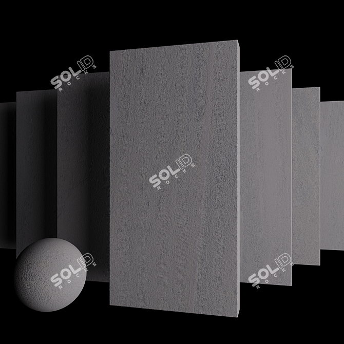 Santorini Ice Stone Set: Multi-texture 3D Tiles 3D model image 3