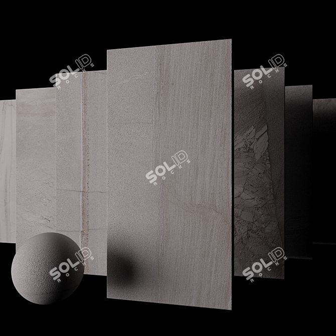 Stoneway Grey Stone Set 3D model image 2