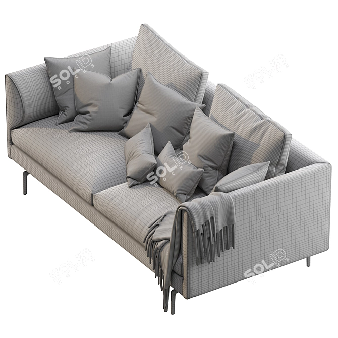 Modern Flamingo Zanotta Sofa 3D model image 3