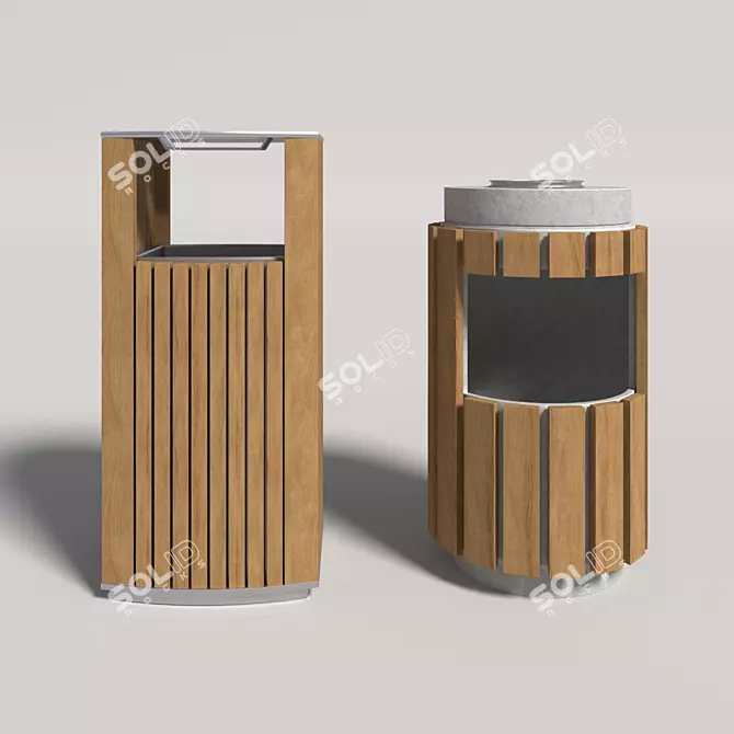 Urban Ballot Box: Sleek Exterior Design 3D model image 1