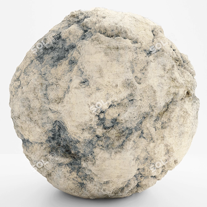 VRay Grey Rock - 4k Material 3D model image 1