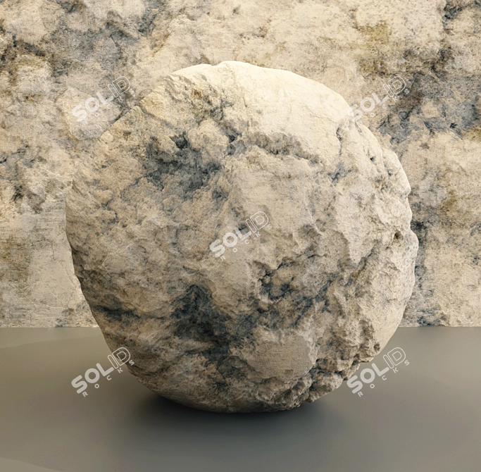 VRay Grey Rock - 4k Material 3D model image 4