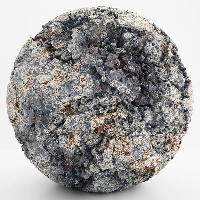 Grey Rock 3D Model VRay 3D model image 1