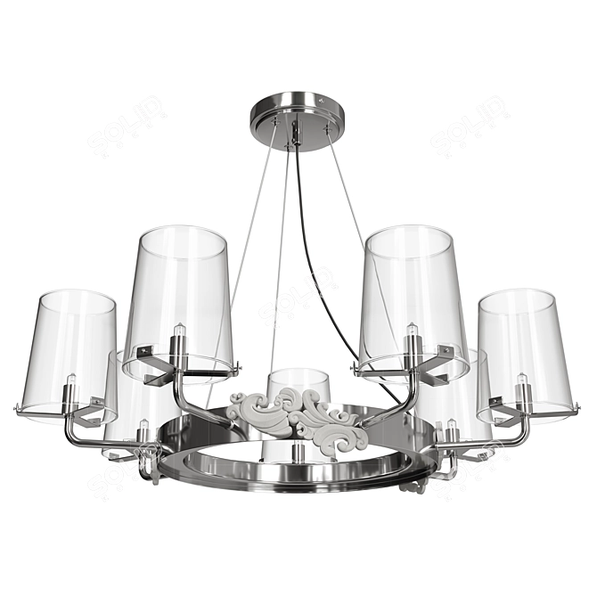 Elegant Landmark Chandelier 3D model image 1