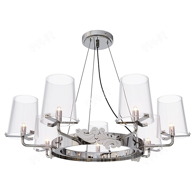 Elegant Landmark Chandelier 3D model image 5