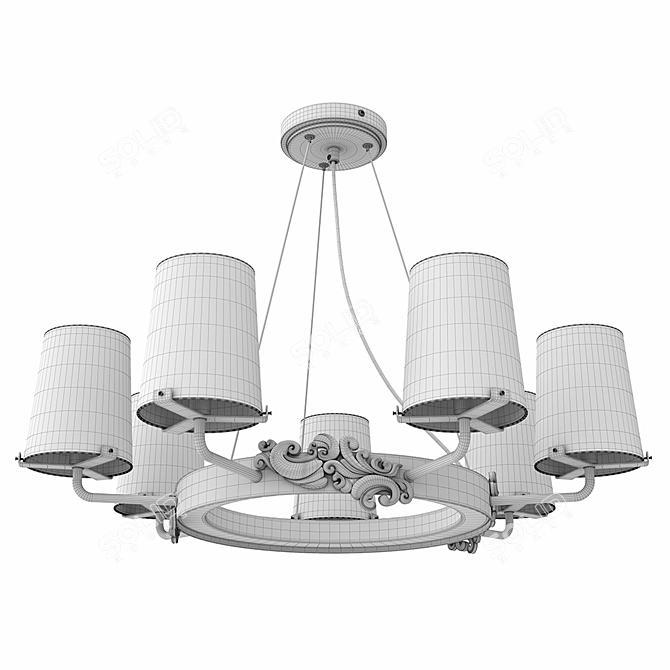 Elegant Landmark Chandelier 3D model image 6