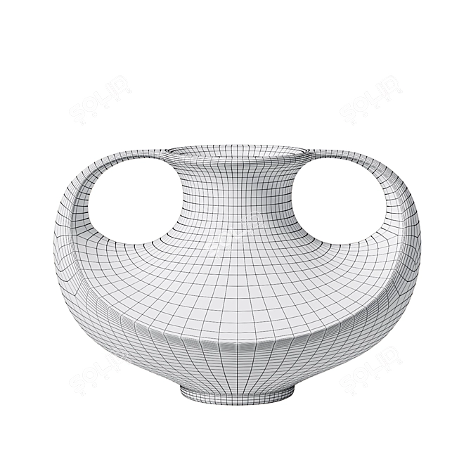 Elegant Jenggala Medium Vase 3D model image 5