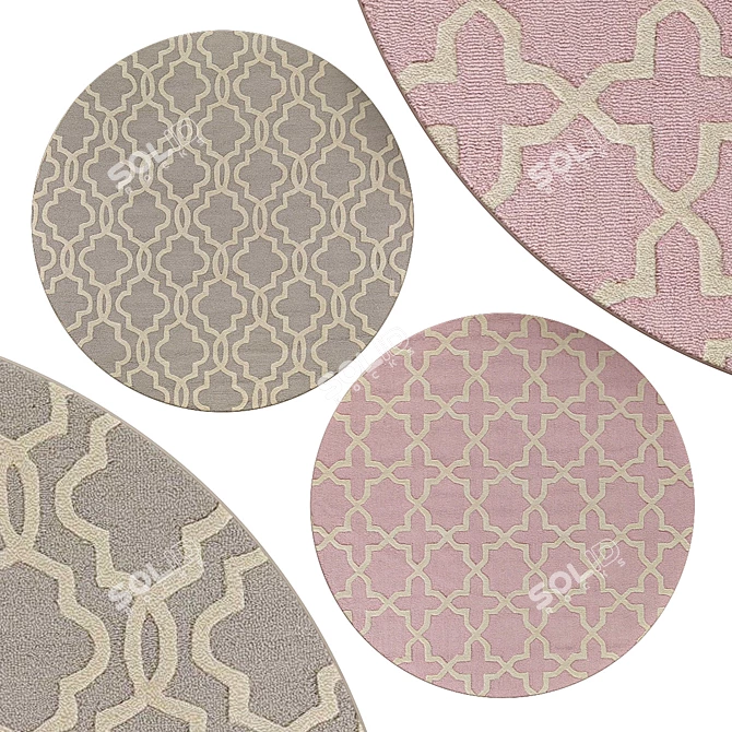 Modern Circle Rugs | No. 031 3D model image 1