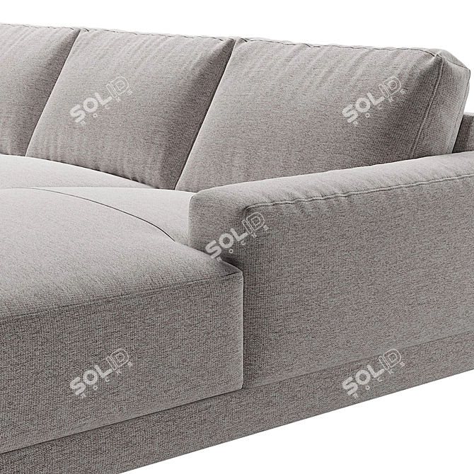 Valery Corner Sofa: Sleek and Spacious 3D model image 3