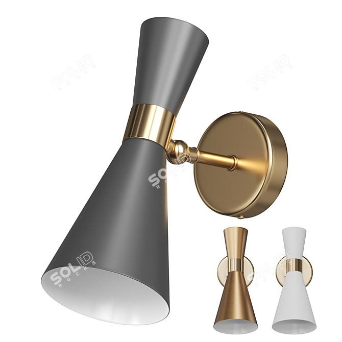 EVERT WALL Sandglass-shaped Lamp 3D model image 1