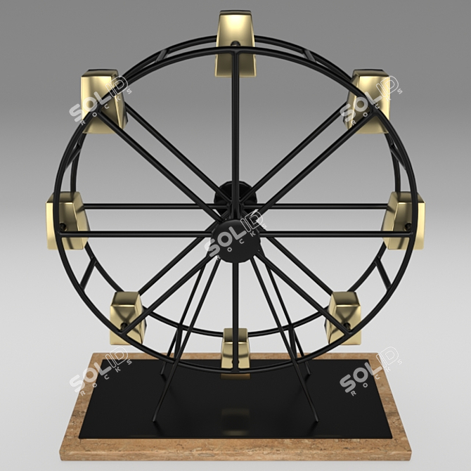 Miniature Ferris Wheel Model 3D model image 4
