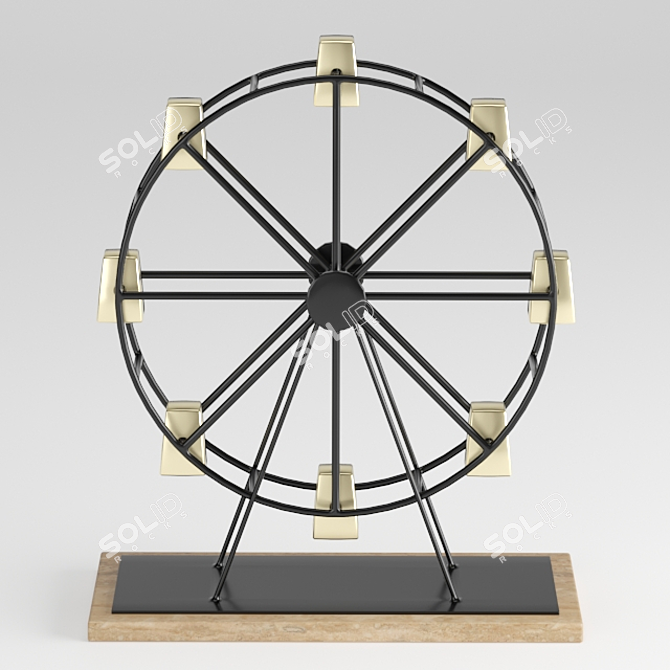 Miniature Ferris Wheel Model 3D model image 7