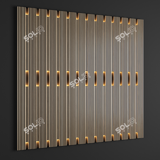  Sleek Panel 13: Simplistic and Stylish 3D model image 1