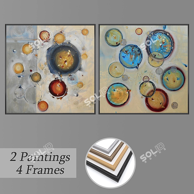 Multi-Piece Wall Art Set 3D model image 3