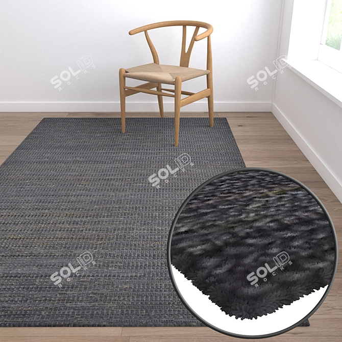 Luxury Carpet Set: High-Quality Textures and Multiple Variations 3D model image 5