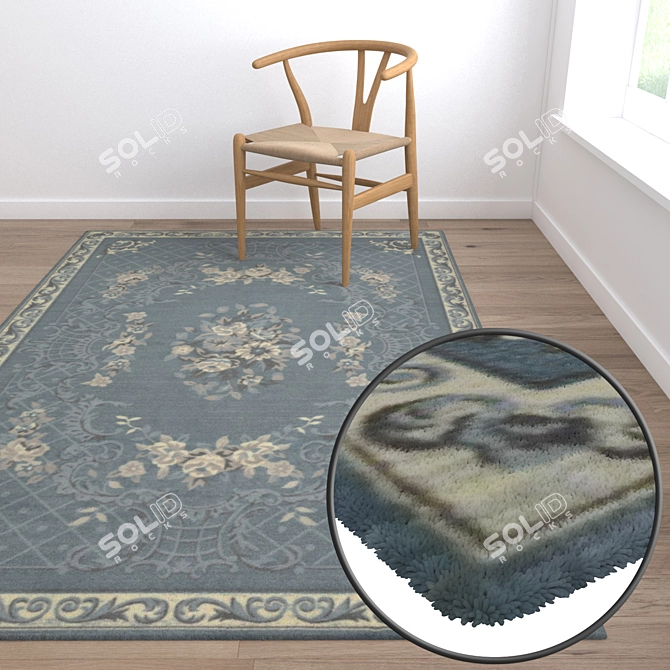 Luxury Carpets Set with High-Quality Textures 3D model image 5