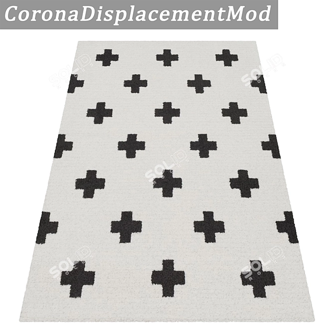 Versatile 3-Piece Carpet Set 3D model image 4