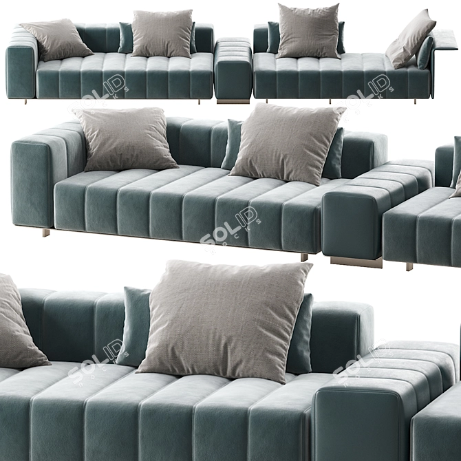 Minotti Freeman Seating System 3D model image 3