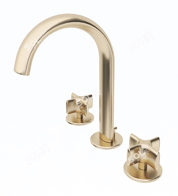 Armani Roca Faucets Set: Stylish and Versatile 3D model image 2