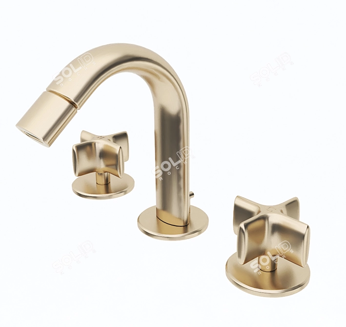 Armani Roca Faucets Set: Stylish and Versatile 3D model image 3