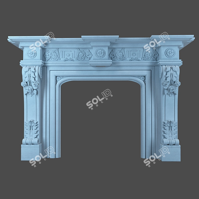 Cozy Hearth: The Perfect Fireplace 3D model image 1