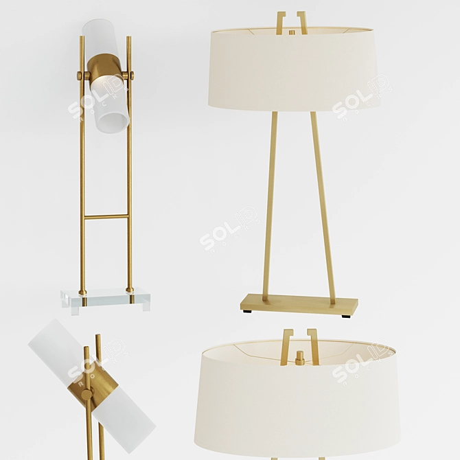 Elegant Illumination Set: Dalton and Tipton 3D model image 2