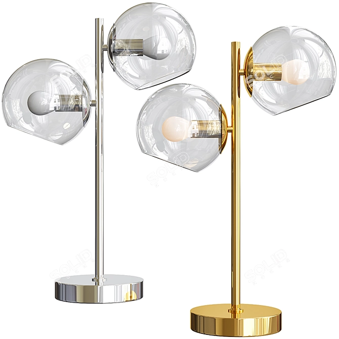 Lumion BLAIR 3769/2T Table Lamp: Elegant Lighting Solution 3D model image 1