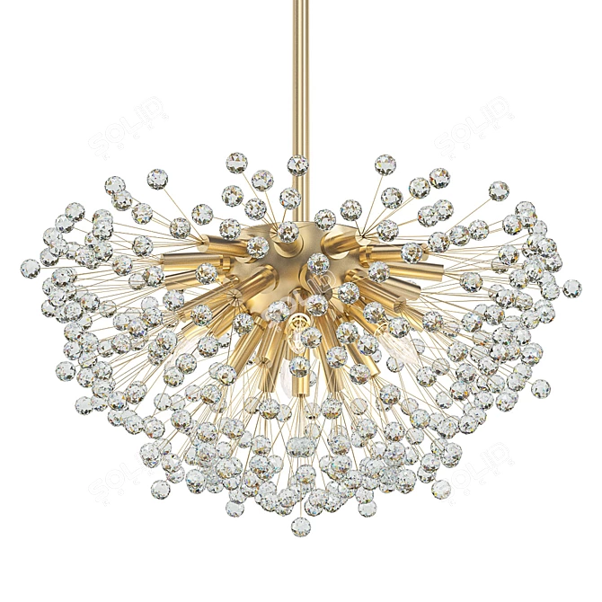 Elegant Dickinson Chandelier 3D model image 1