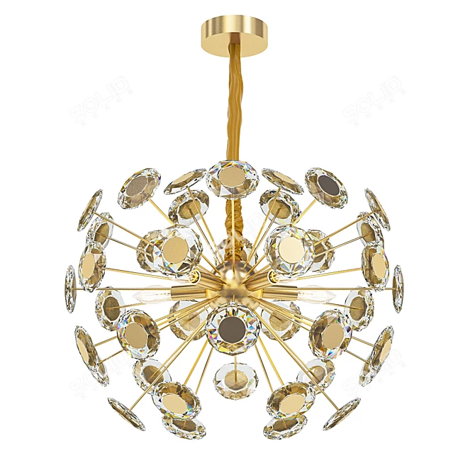 Harmonious Globe Marimba Chandelier 3D model image 1
