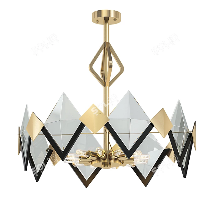 Elegant Surilly Chandelier 3D model image 1