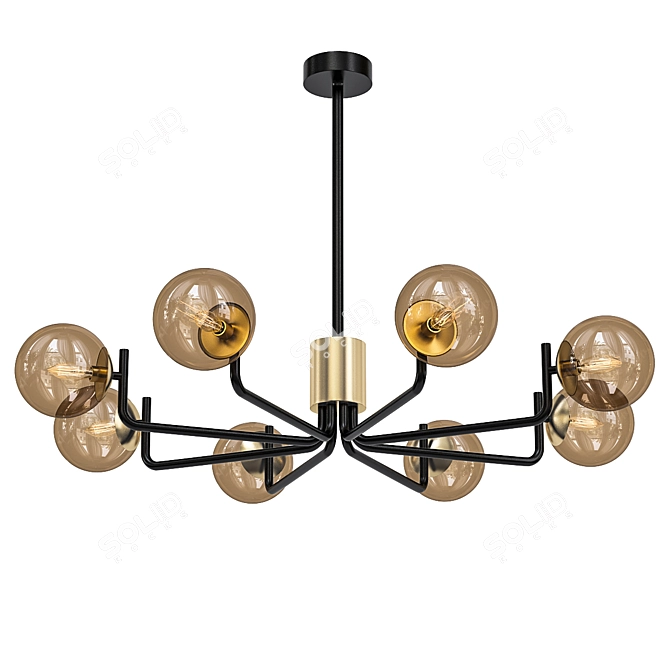 Stunning Voyager Chandelier 3D model image 1