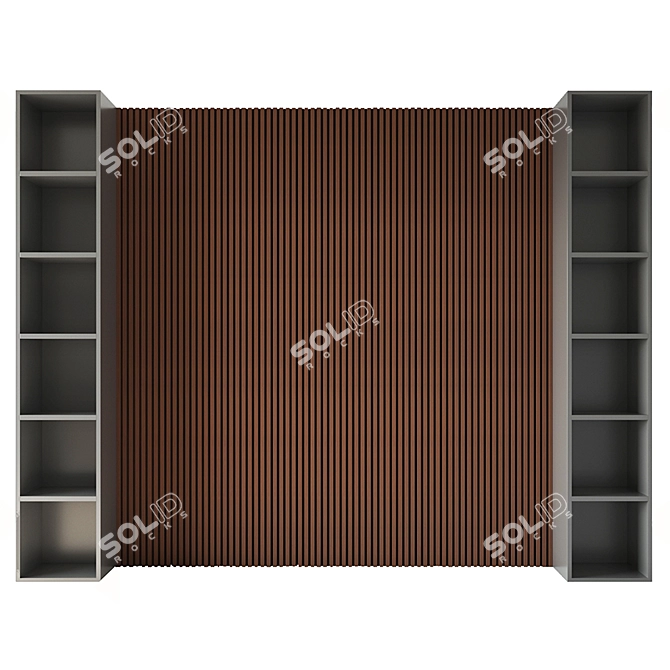 Elegant Wall Panel Solution 3D model image 1