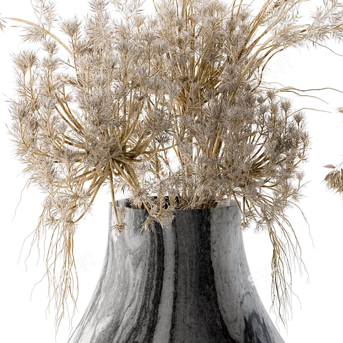 14 Dried Plants: Beauty Preserved 3D model image 2