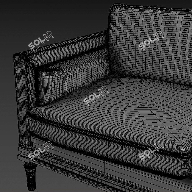 Comfortable Sofa for Relaxing 3D model image 4