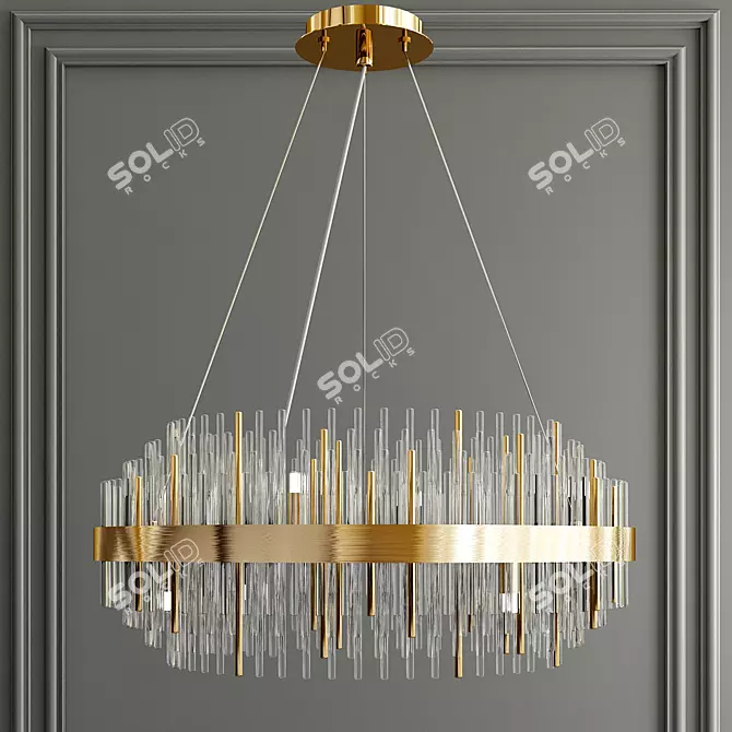 Elegant Odeon Light Chandelier 3D model image 1